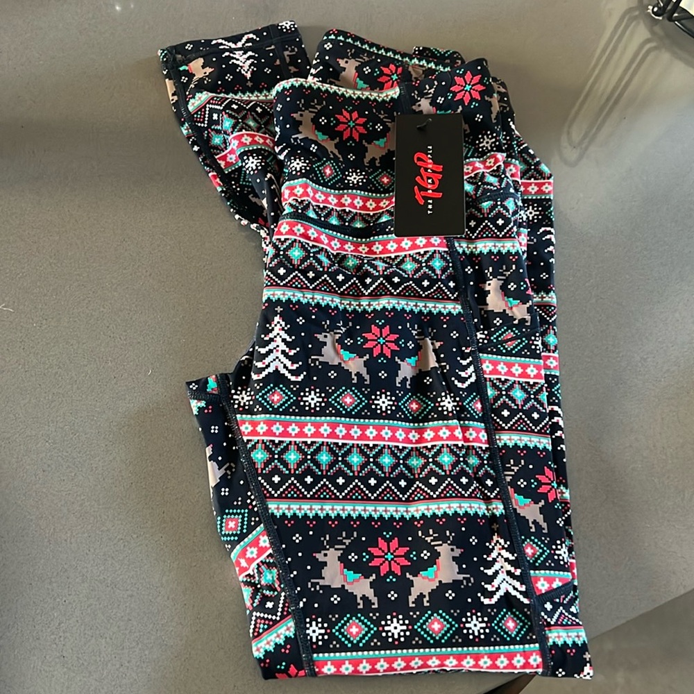 NWT The Gym People Holiday leggings